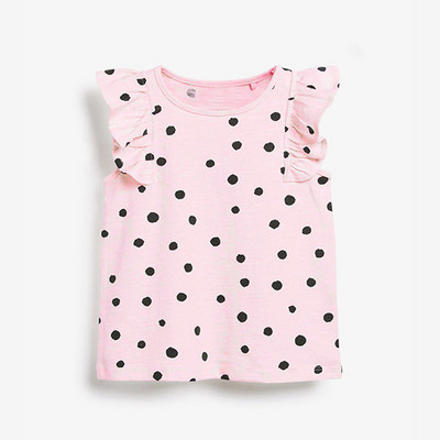 Little Maven 2023 Baby Girls nyári póló Lovely Pink Rabbit flitteres pamut felsők Puha és kényelmes alkalmi ruhák gyerekeknek