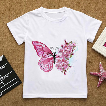 Χαριτωμένο κουκουβάγια καρτούν κορίτσι Παιδικά μπλουζάκια για κορίτσια καλοκαιρινά ρούχα μονόκερος Βρεφικά μπλουζάκια Παιδικά καινούργια μανίκια ρούχα Γραφικό μπλουζάκι μπλουζάκι