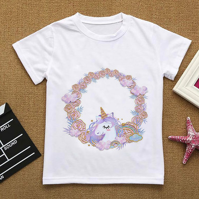 Χαριτωμένο κουκουβάγια καρτούν κορίτσι Παιδικά μπλουζάκια για κορίτσια καλοκαιρινά ρούχα μονόκερος Βρεφικά μπλουζάκια Παιδικά καινούργια μανίκια ρούχα Γραφικό μπλουζάκι μπλουζάκι