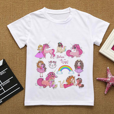 Χαριτωμένο κουκουβάγια καρτούν κορίτσι Παιδικά μπλουζάκια για κορίτσια καλοκαιρινά ρούχα μονόκερος Βρεφικά μπλουζάκια Παιδικά καινούργια μανίκια ρούχα Γραφικό μπλουζάκι μπλουζάκι