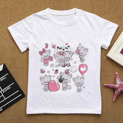 Χαριτωμένο κουκουβάγια καρτούν κορίτσι Παιδικά μπλουζάκια για κορίτσια καλοκαιρινά ρούχα μονόκερος Βρεφικά μπλουζάκια Παιδικά καινούργια μανίκια ρούχα Γραφικό μπλουζάκι μπλουζάκι