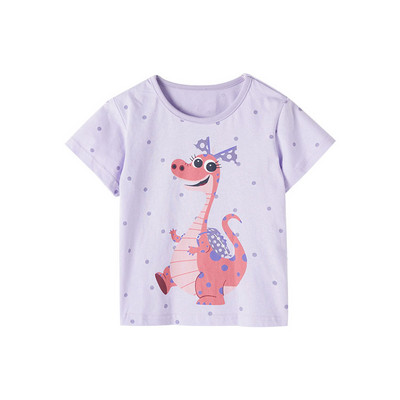 Dječja majica kratkih rukava 2-8 godina Pamučne majice kratkih rukava za djevojčice Slatki crtani uzorci za djevojčice Dječja ljetna odjeća za dojenčad kratkih rukava