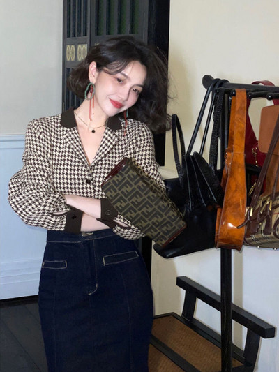 Ženske košulje s dugim rukavima Vintage Ženske prikladne jesenske Mujer Ropa Ležerni korejski stil Ugodna moda Elegantan dizajn