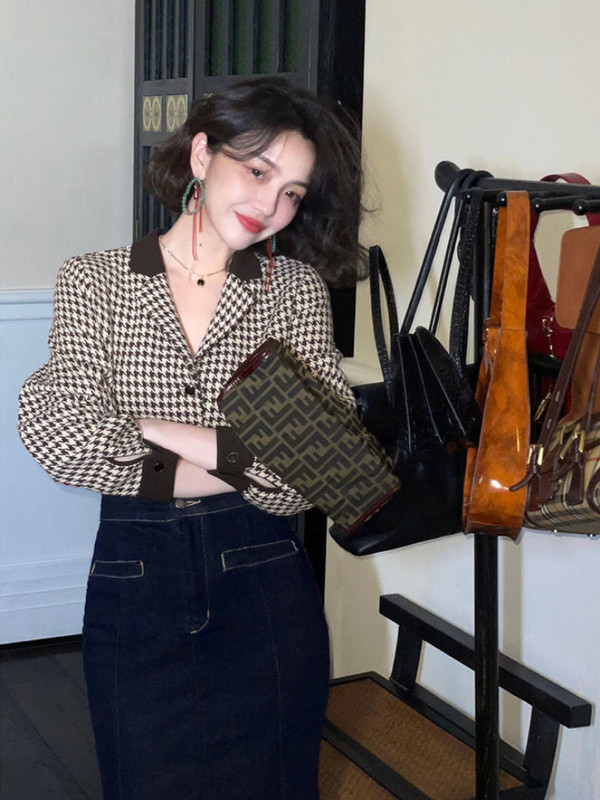 Ženske košulje s dugim rukavima Vintage Ženske prikladne jesenske Mujer Ropa Ležerni korejski stil Ugodna moda Elegantan dizajn