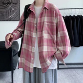 Ingek, Női, alkalmi, kockás utcai ruházat, tavaszi divat, koreai stílus, egyszerű diákok, harajuku, női zsebek, alapkivitel