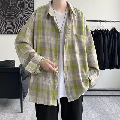 Ingek, Női, alkalmi, kockás utcai ruházat, tavaszi divat, koreai stílus, egyszerű diákok, harajuku, női zsebek, alapkivitel