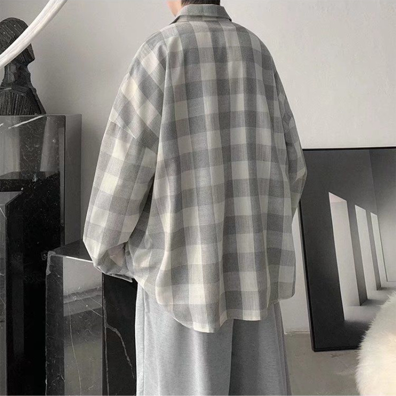 Ingek, Női, alkalmi, kockás utcai ruházat, tavaszi divat, koreai stílus, egyszerű diákok, harajuku, női zsebek, alapkivitel