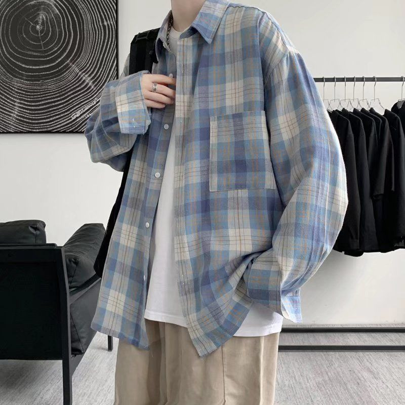 Ingek, Női, alkalmi, kockás utcai ruházat, tavaszi divat, koreai stílus, egyszerű diákok, harajuku, női zsebek, alapkivitel