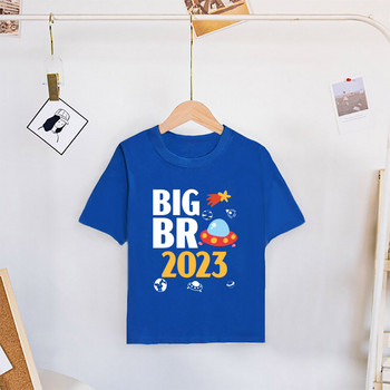 Big Brother 2023 Детска тениска с принт Обява за бебе Детска тениска Горнища за момчета Тениска с къс ръкав за малко дете Ежедневни дрехи