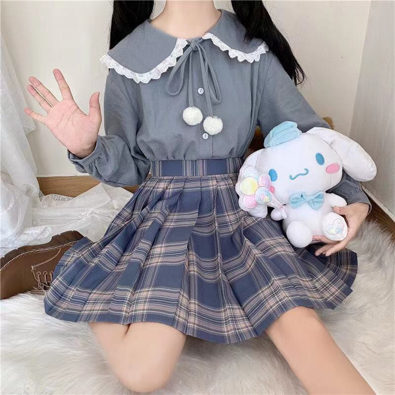 Πουκάμισα Γυναικεία Φθινοπωρινά Μονόστηθος Vintage Μόδα Συνονθύλευμα Κομψό κορδόνι με όλα τα ταιριαστά ιαπωνικό στυλ Υπέροχα απλά μαλακά ρούχα