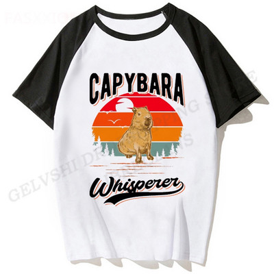 Capybara 3D Print póló Fiúk Lányok Divatos Pólók Gyerek Hip Hop Top Pólók Kapybara Póló Vicces Hip Hop Camiseta Állati Póló