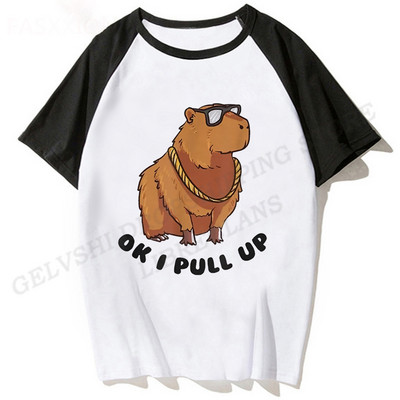 Capybara 3d Print T-shirt Boys Girls Fashion T-shirts Детски хип-хоп горни тениски Capybara Tshirt Funny Hip Hop Camiseta Animal Tshirt