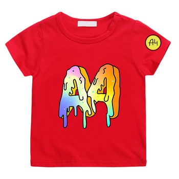 Α4 Donuts T-shirt Παιδικό T-shirt Merch A4 Lamba πουκάμισο για αγόρι κορίτσι κοντομάνικο T-shirt 100% βαμβακερό καλοκαιρινό παιδικό μπλουζάκι