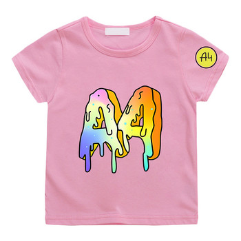 Α4 Donuts T-shirt Παιδικό T-shirt Merch A4 Lamba πουκάμισο για αγόρι κορίτσι κοντομάνικο T-shirt 100% βαμβακερό καλοκαιρινό παιδικό μπλουζάκι