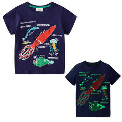 Παιδικά Παιδικά Casual Ρούχα Unisex Βρεφικό καλοκαιρινό μπλουζάκι Cartoon Excavator Μπλούζες με στάμπα μπλουζάκια βαμβακερά μπλουζάκια για κορίτσια Αγόρια