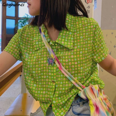 Γυναικείο πουκάμισο Summer Dot Leisure All-match Ατομικιστικό κορεατικό στυλ Chemise Femme Students Κομψό Hot έκπτωση Classic New Ins