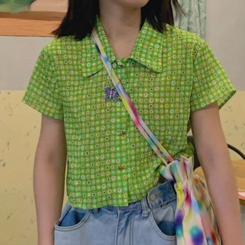 Košulja Ženska Ljetna Točkasta Slobodno vrijeme Raznovrsna Individualistička košulja u korejskom stilu Femme Studentice Elegantne Hot Sale Klasične novonastale