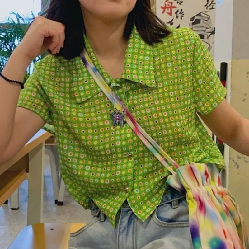 Košulja Ženska Ljetna Točkasta Slobodno vrijeme Raznovrsna Individualistička košulja u korejskom stilu Femme Studentice Elegantne Hot Sale Klasične novonastale