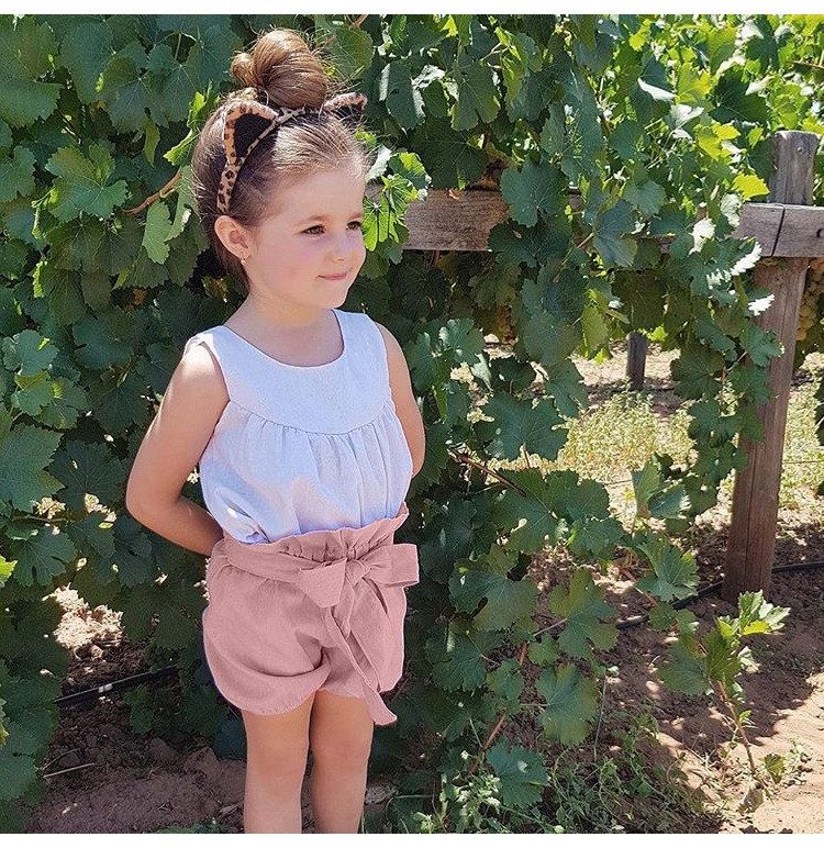 Καλοκαιρινό σορτς για μικρά κορίτσια Βρεφικά σορτς από μασίφ βαμβακερό παιδικό σορτς Big bowknot Baby Bloomers PP σορτς