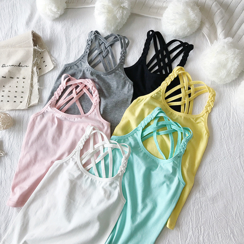 2022 m. mergaičių vasaros apatiniai marškinėliai, medvilniniai vaikiški apatiniai modelis, saldainių spalva, mergaitė, kamuolinis kūdikis, vienišiai, vaikiški apatiniai marškinėliai, sportiniai drabužiai