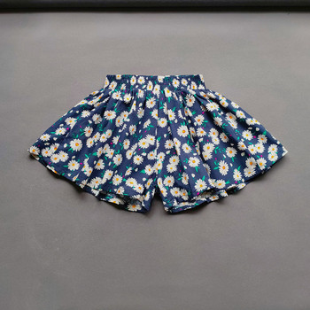 Baby Girls Flower Culottes Καλοκαιρινό γλυκό μοντέρνο παιδικό φλοράλ φαρδύ παντελόνι Παιδικό κορίτσι μίνι σορτς