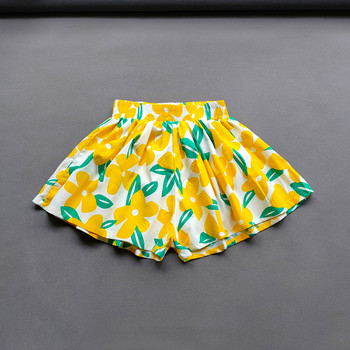 Кюлоти с цветя за бебета и момичета Летни сладки модни детски горещи панталони с широки крачоли на цветя Детски мини шорти за момичета