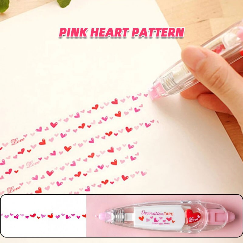 Nėrinių koregavimo juosta Animacinis filmas Širdies formos lipdukas Pasidaryk dienoraštis Užrašų knygelės dekoravimas Juokingi raštinės reikmenys Popieriaus dekoras Žaislas vaikams Dovana