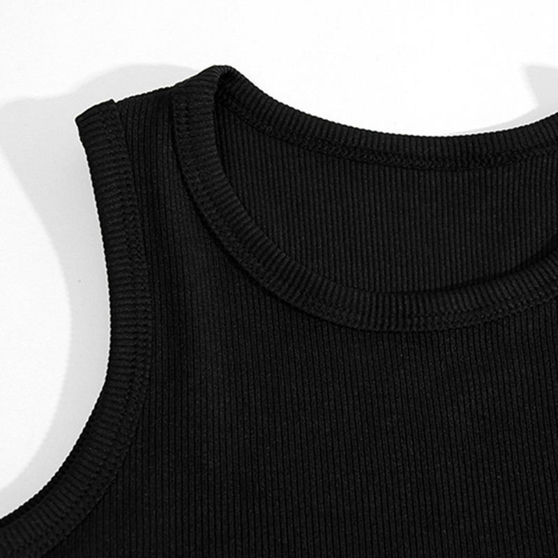 Maži vaikai, mergaitės, apkarpytos vasaros sportinių šokių liemenės be rankovių, skirtos apatiniams marškiniams paaugliams.