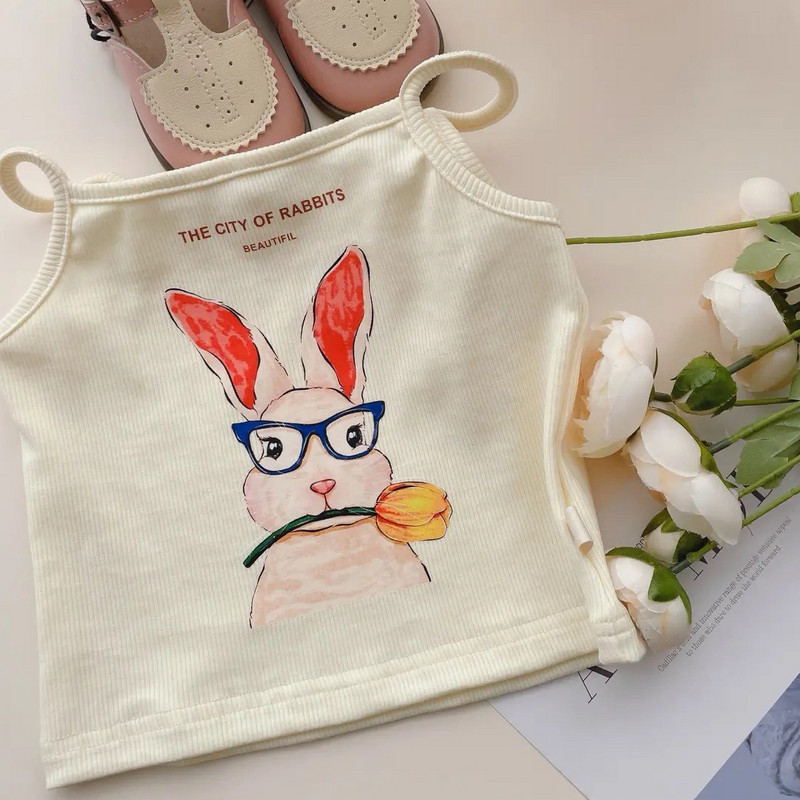 Majice bez rukava za djevojčice, dječje pamučne majice od 1 do 8 godina, dječje donje rublje, majice na kamisol, male majice, ljetne majice bez rukava 2023.