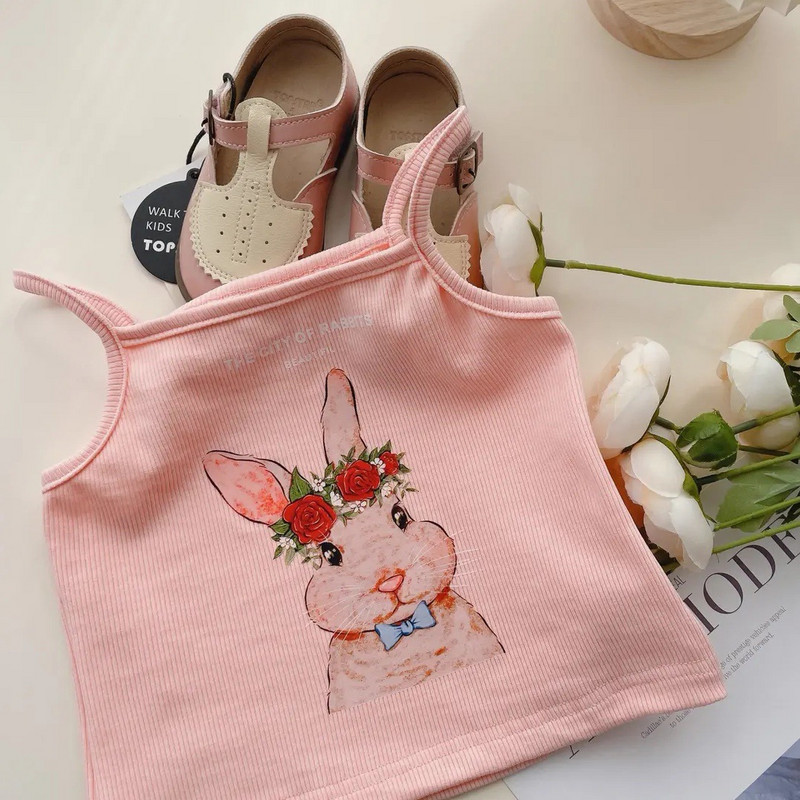 Majice bez rukava za djevojčice, dječje pamučne majice od 1 do 8 godina, dječje donje rublje, majice na kamisol, male majice, ljetne majice bez rukava 2023.