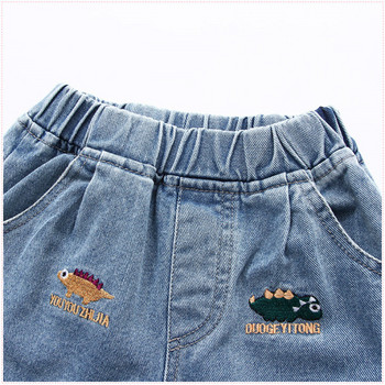 IENENS Деца Момчета Плажни къси панталони Дънки Детски дрехи Панталони Дънкови дрехи Bermuda Infant Toddler Baby Boy Ежедневни панталони