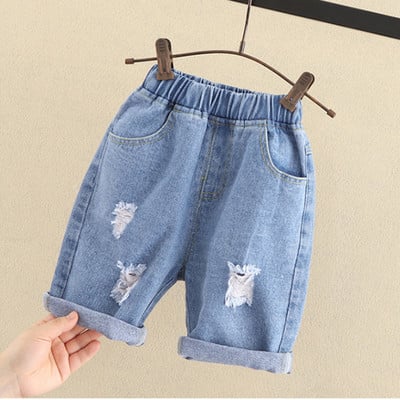 IENENS Kids Boys Kratke hlače za plažu Traperice Dječja odjeća Hlače Denim Clothing Bermuda Dojenčad Mala djeca Baby Boy Ležerne hlače