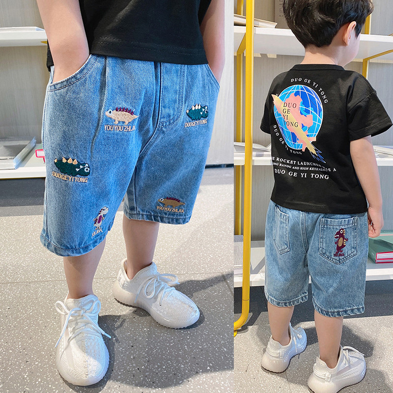 IENENS Kids Boys Kratke hlače za plažu Traperice Dječja odjeća Hlače Denim Clothing Bermuda Dojenčad Mala djeca Baby Boy Ležerne hlače
