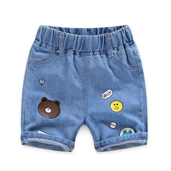 Dinosaur Summer Baby Boys Denim Shorts Fashion Hole for Children Jeans Boy Casual Cowboy σορτς Παιδικό νήπιο παντελόνι παραλίας 2-8Y