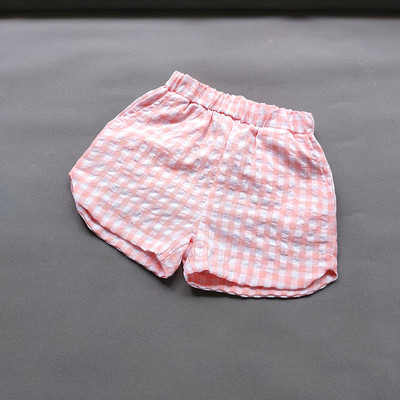 Sweet Girls Kockás rövidnadrág Nyári koreai fiú lány lány pamut hasított rövid nadrág Alkalmi divatos gyerekek meleg nadrágok gyerekruhák