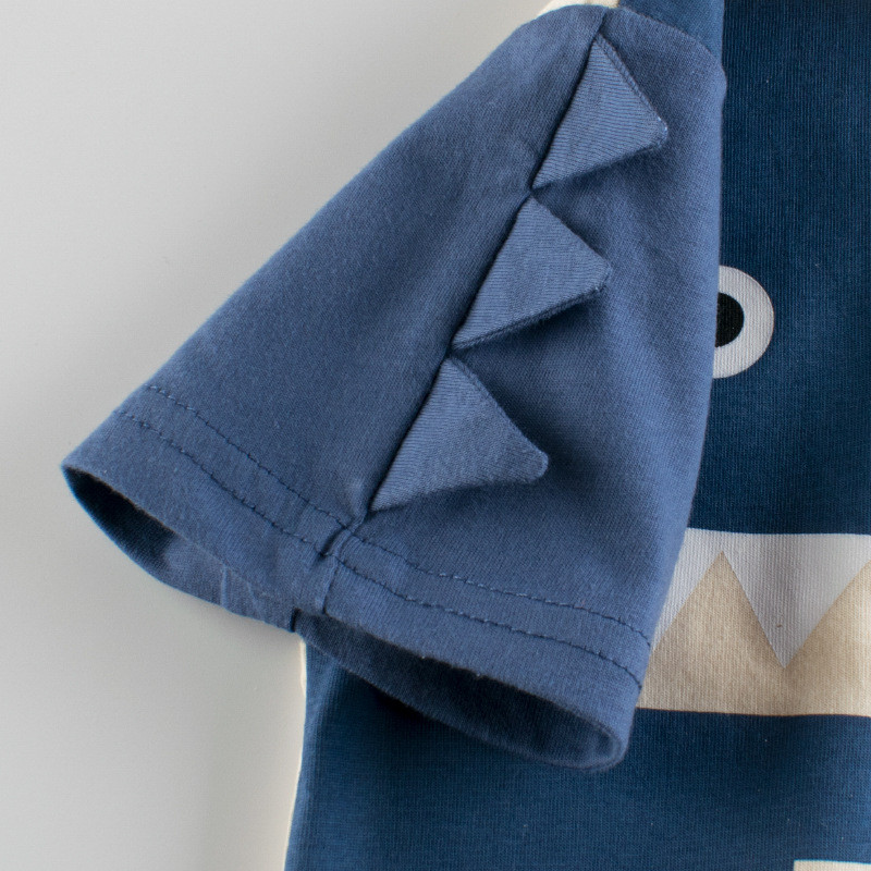 2-8T majica kratkih rukava s dinosaurima za dječake Pamučna majica za malu djecu Ljetna odjeća Majica kratkih rukava za dojenčad Dječja majica