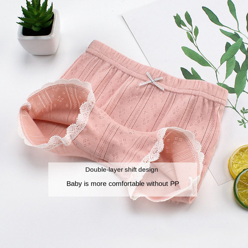 Ležerne bokserice Pamučne tajice za djevojčice Čipkana mašna Slatke kratke hlače Zaštitne hlače za bebe Tanke dječje ljetne gaćice Gaćice 2-12 godina