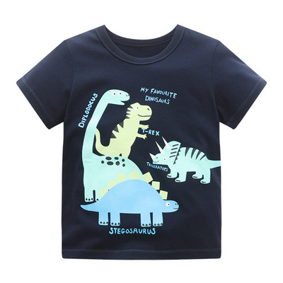 TUONXYE Ljetne majice kratkih rukava za dječake Gornji dijelovi Odjeća Vatrogasna kola Uzorak Dječja odjeća Dječja pamučna odjeća 2-8 godina