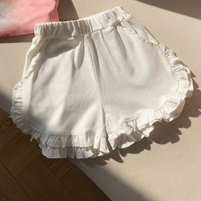 Ljetne kratke hlače za djevojčice 2023. Jednobojne kratke hlače s volanima Ležerna dječja odjeća 90-140 cm