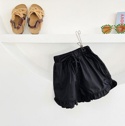 Ljetne kratke hlače za djevojčice 2023. Jednobojne kratke hlače s volanima Ležerna dječja odjeća 90-140 cm