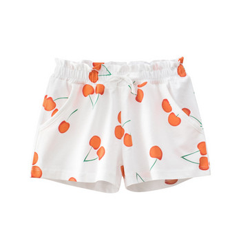 Бебешки шорти с принт на ягодови сърца за момче Момиче Ежедневни плътни памучни детски летни шорти Плажни панталони Къси панталони Дрехи за новородени