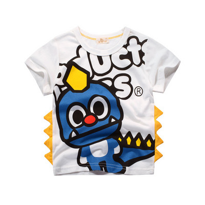 TUONXYE Suvepoiste T-särgid Topid Riided Multikad Vaalamajakas Lapsed Ümarkael Lühikesed varrukad Kudumine Puuvill 2 3 7 aastat