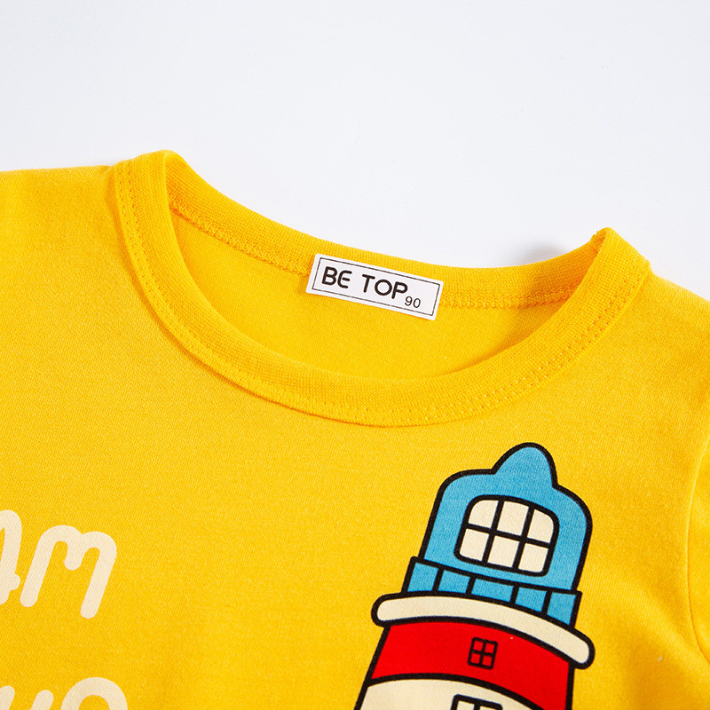 TUONXYE Suvepoiste T-särgid Topid Riided Multikad Vaalamajakas Lapsed Ümarkael Lühikesed varrukad Kudumine Puuvill 2 3 7 aastat