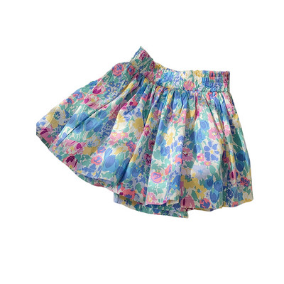 Ljeto 2023., modne hlače s printom za djevojčice, male djevojčice, slatke cvjetne kratke hlače, dječje široke ležerne kratke hlače s elastičnim strukom