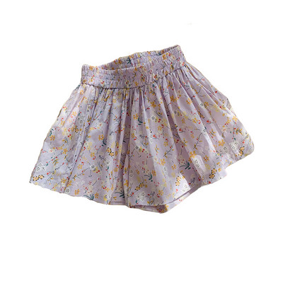 Ljeto 2023., modne hlače s printom za djevojčice, male djevojčice, slatke cvjetne kratke hlače, dječje široke ležerne kratke hlače s elastičnim strukom