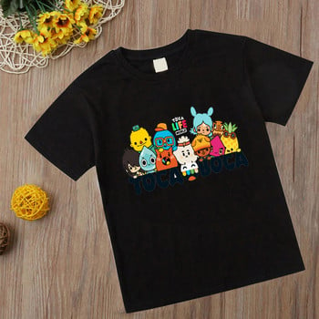νέο Παιδικό Παιχνίδι Toca Life World Tshirt Anime Toca Boca Life World Game T Shirt Παιδικά μπλουζάκια Tee Teenager Μεγάλο κοντομάνικο