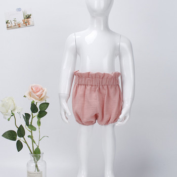 Cute Baby Girl Bloomers Summer βαμβακερό καρό σορτς φιόγκο Παιδικό κάλυμμα πάνας Παιδικό κάλυμμα μόδας ρούχα Κιλότ Bombachos Bebe Pantalon