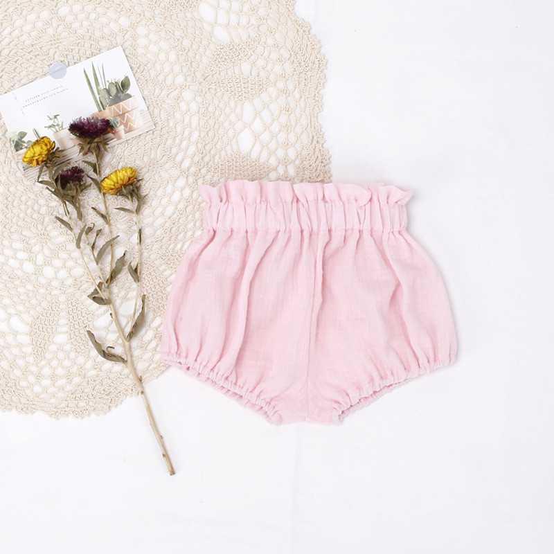 Ljetne pamučne kratke hlače s mašnom za djevojčice, male pamučne dječje navlake za pelene Modna odjeća Gaćice Bombachos Bebe Pantalon