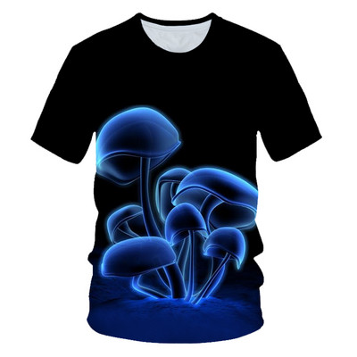 Тениски Flames Летни детски дрехи 3D печат Детска тениска Fashion Harajuku Street Ежедневна тениска с кръгло деколте Boy Girl Tops