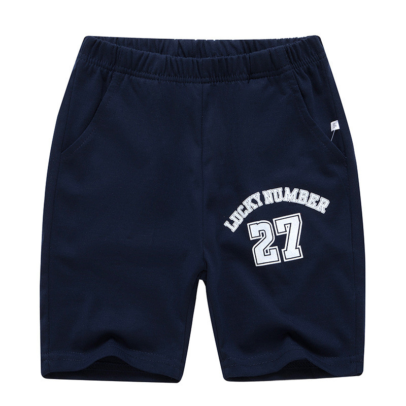 Suurte laste lühikeste pükste hulgimüük 8–15-aastastele lastele vabaaja lühikesed klassikalised kolmevärvilised mustad valged hallid tudengipoiste dressipüksid